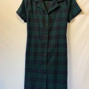 Romwe Plaid Flannel Shirt Dress Size Large